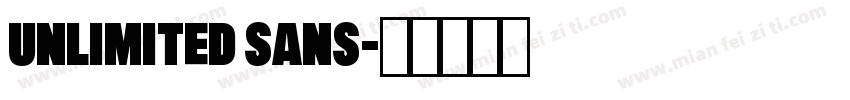 unlimited sans字体转换